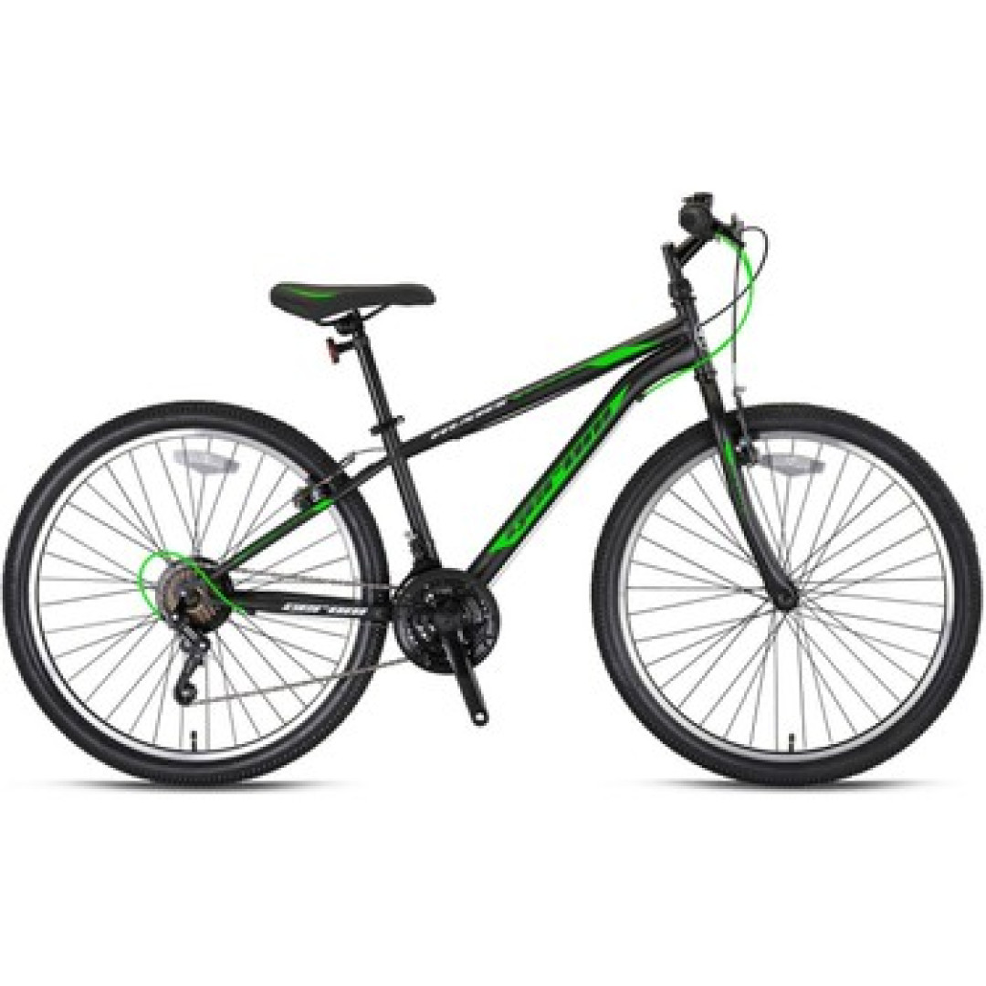 Geroni Kron Mars - 26" Mtb - 14' - 21 Vites - V.b. - Siyah-Beyaz/yeşil